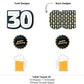 Big Dot of Happiness Cheers and Beers to 30 Years - 30th Birthday Party Centerpiece Sticks - Table Toppers - Set of 15