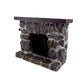 Aztec Imports, Inc. Dollhouse Miniature Gray and Tan Fieldstone Fireplace