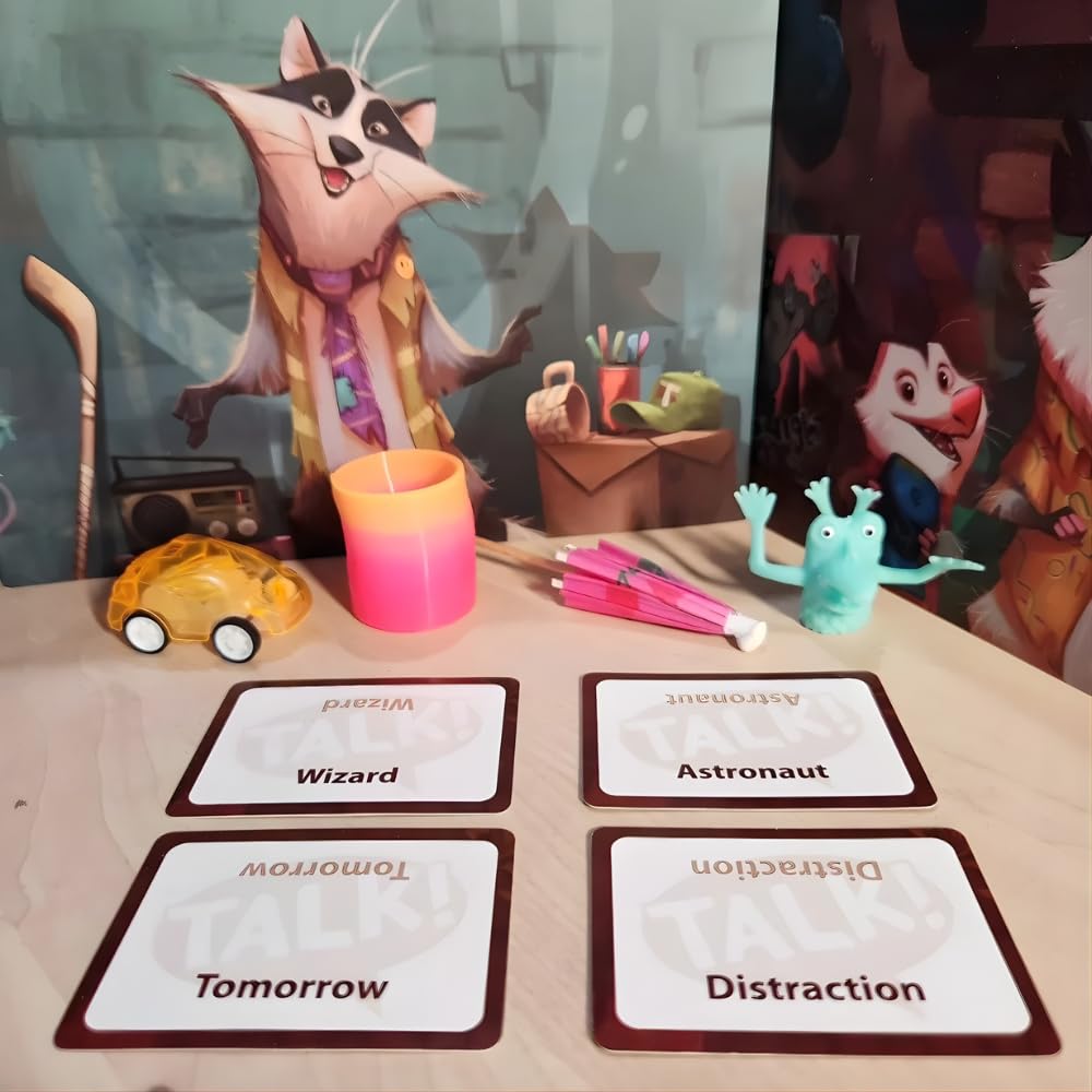 Friendly Skeleton Trash Talk The Board Game: Communicate Using Trash!