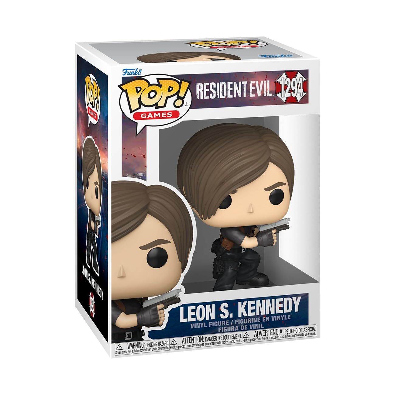 Funko Pop! Games: Resident Evil - Leon S. Kennedy - Collectable Vinyl Figure - Gift Idea - Official Merchandise - Toys for Kids & Adults - Video Games