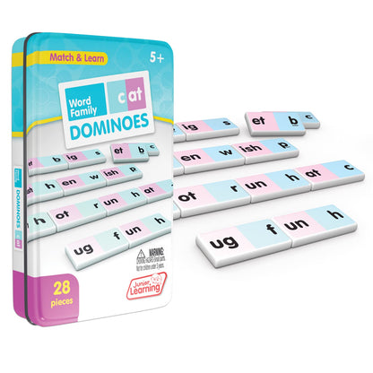 Junior Learning Word Family Dominoes Educational Action Games (JL480)