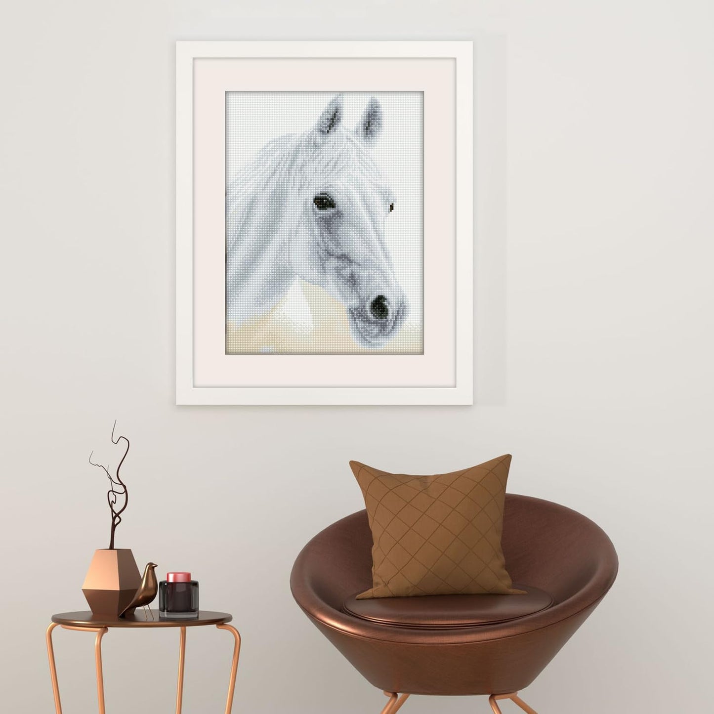 DIAMOND DOTZ Arabian Beauty Horse Diamond Painting Kits for Adults - Diamond Art Kits a Relaxing Creative Craft Kit with Dotz Gems 12.2"x16.1"