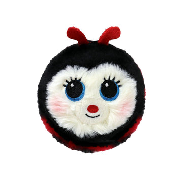 TY - Beanie Bouncers - Buggie the Ladybug - Collectible Bouncing Plush, 3.5 inches, Red/Black
