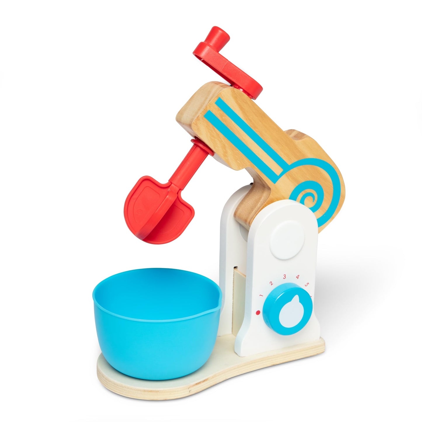 Melissa & Doug Wooden Make-a-Cake Mixer Pretend Play Baking Set