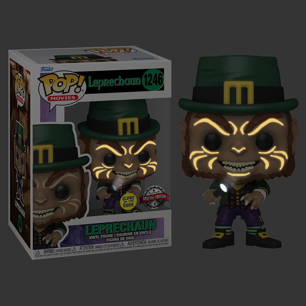 Funko Pop! Glow in the Dark Leprechaun with Flashlight #1246 GITD Figurine