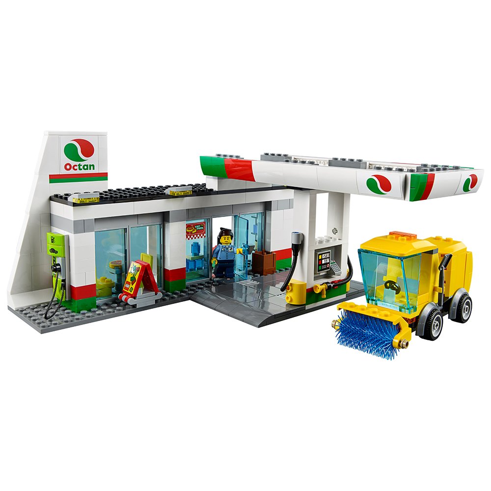 LEGO City Town 60132 Service Station Building Kit (515 Piece)