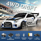 HOENTECH 1:43 Scale Mini Drift Car - 2.4GHz Full Proportional 4WD Alloy RC Drift Racsing Car with Gyro, Silent Bearings, Adjustable Speed & Dynamic