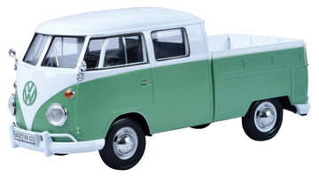 Volkswagen - VW - T1 Pick-Up Bus Van 1/24 Scale Diecast Metal Model - GREEN