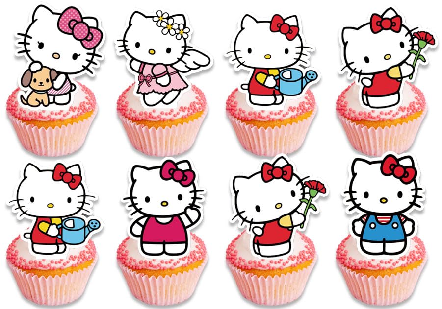 24pcs Children Cake Toppers Cupcake Toppers Cake Decorations,Children Birthday Party Supplies Decorations (4)