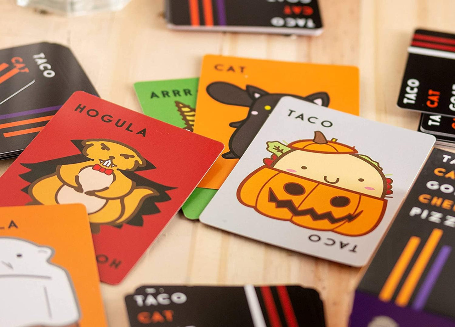 Taco Cat Goat Cheese Pizza Halloween Edition Wildly Spooky Card Game for Family Game Night | Easy to Play 15 Minute Rounds | Fun for Kids, Teens