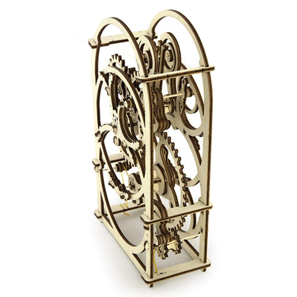 UGEARS Timer 20 min - Wooden Models to Build for Adults - 3D Mechanical Model Unique Puzzles - Brain Teaser and Model Building Sets for Adults