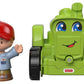 Fisher-Price Little People Toddler Toy Helpful Harvester Tractor, Farm Vehicle & Figure Set for Preschool Pretend Play Kids Ages 1+ Years