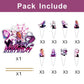 25 Pcs Cake Topper and Cupcake Toppers Set Birthday Party Supplies for Ghost Spider Birthday Decorations