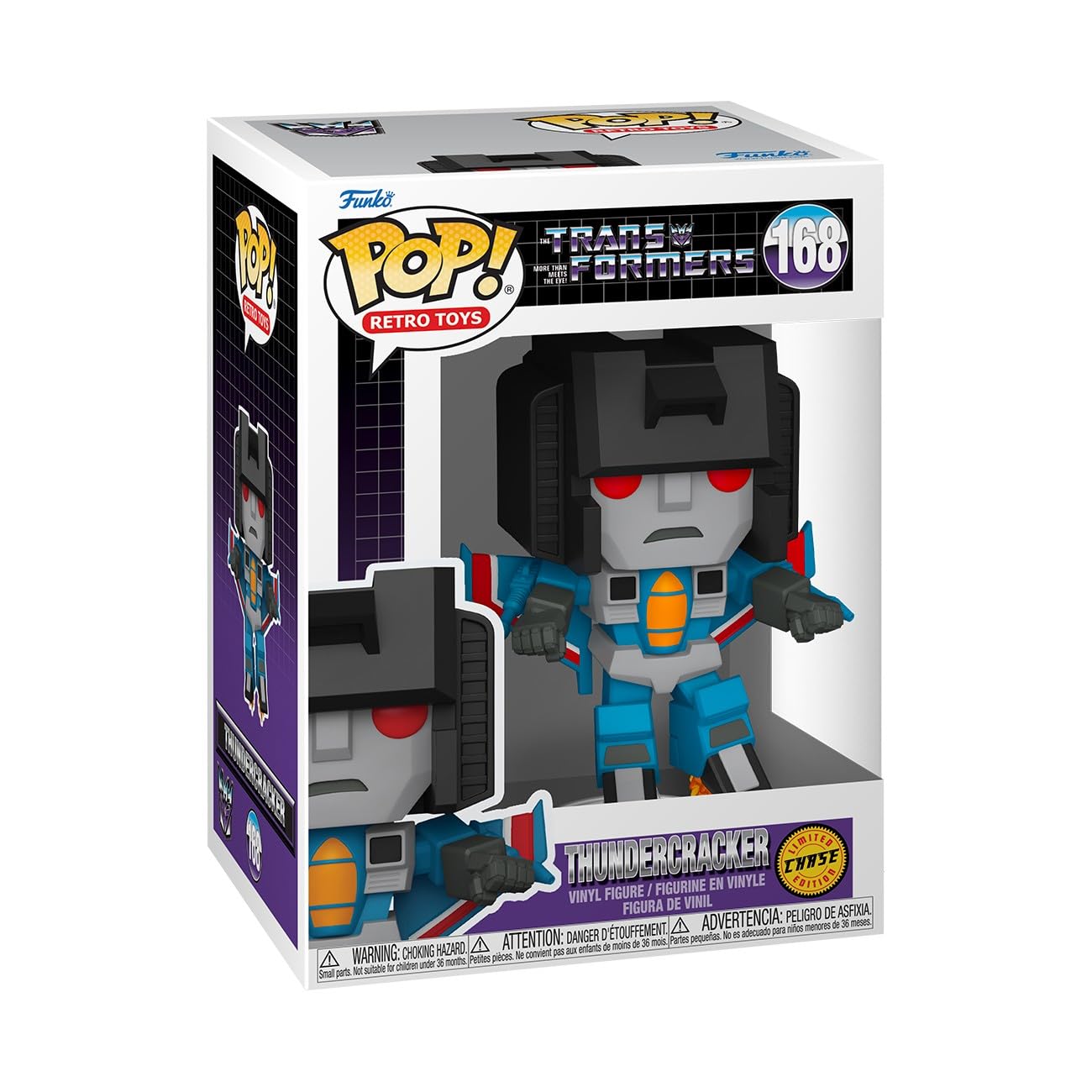 Funko Pop! Retro Toys: Transformers - Sky Warp - 1/6 Odds for Rare Chase Variant Thundercracker - Collectable Vinyl Figure - Gift Idea - Official