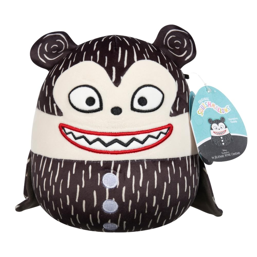 Squishmallows Nightmare Before Christmas Vampire Teddy 8 Inch Plush