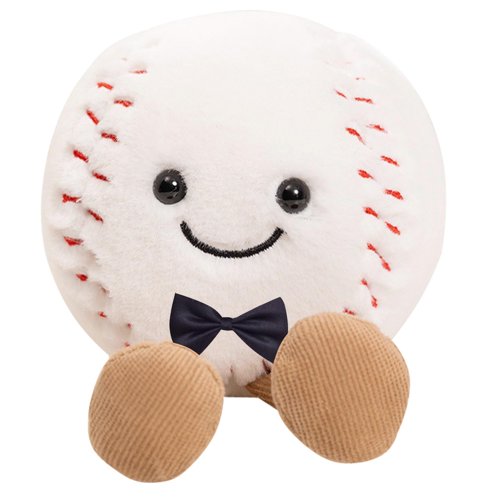 Cuddly Big Soft Plush Realistic Baseball Ball Halloween Stuffed Toy Doll, 6" Baseball Plushie Toys Best Birthday Christmas Anniversary Fiesta Party