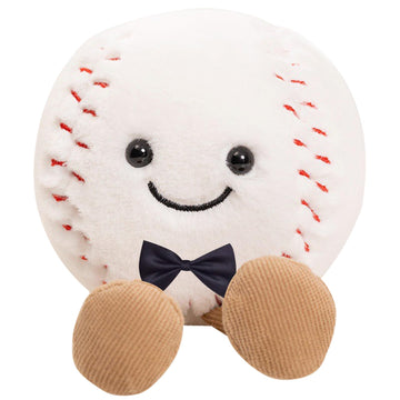 Cuddly Big Soft Plush Realistic Baseball Ball Halloween Stuffed Toy Doll, 6" Baseball Plushie Toys Best Birthday Christmas Anniversary Fiesta Party