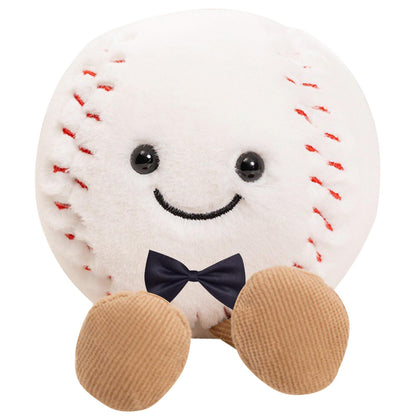 Cuddly Big Soft Plush Realistic Baseball Ball Halloween Stuffed Toy Doll, 6" Baseball Plushie Toys Best Birthday Christmas Anniversary Fiesta Party