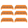 BEHKNQTW 6 Pcs Anime Theme Tablecloth 108 x 54 Inches Orange and Red Stars Party Tablecloth Disposable Table Covers for Cosplay Birthdays, Vedio Game