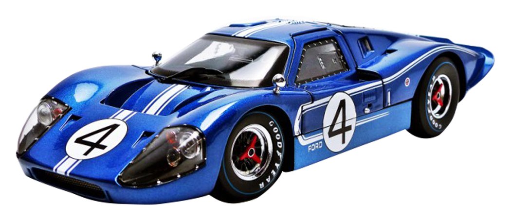 Ford 1967 GT MK IV #4 Blue Lemans 24 Hours L.Ruby/D.Hulme 1/18 by Shelby Collectibles SC426