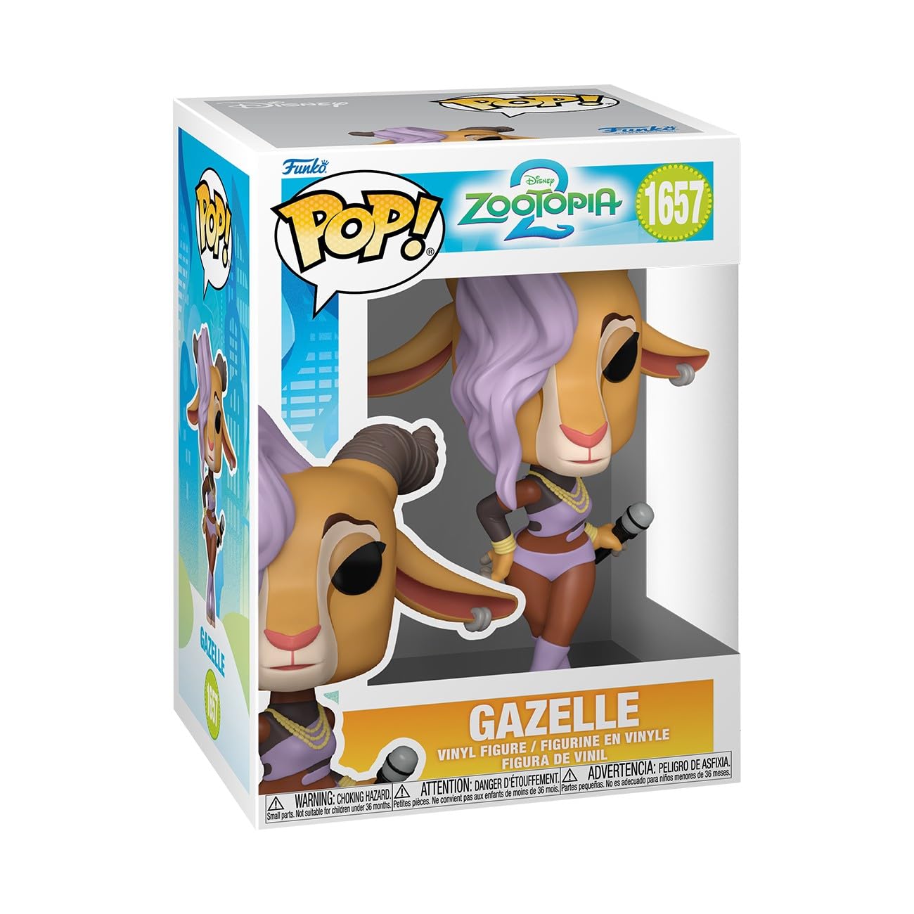 Funko Pop! Disney: Zootopia 2 - Gazelle - Collectable Vinyl Figure - Gift Idea - Official Merchandise - Toys for Kids & Adults - Disney Fans - Model