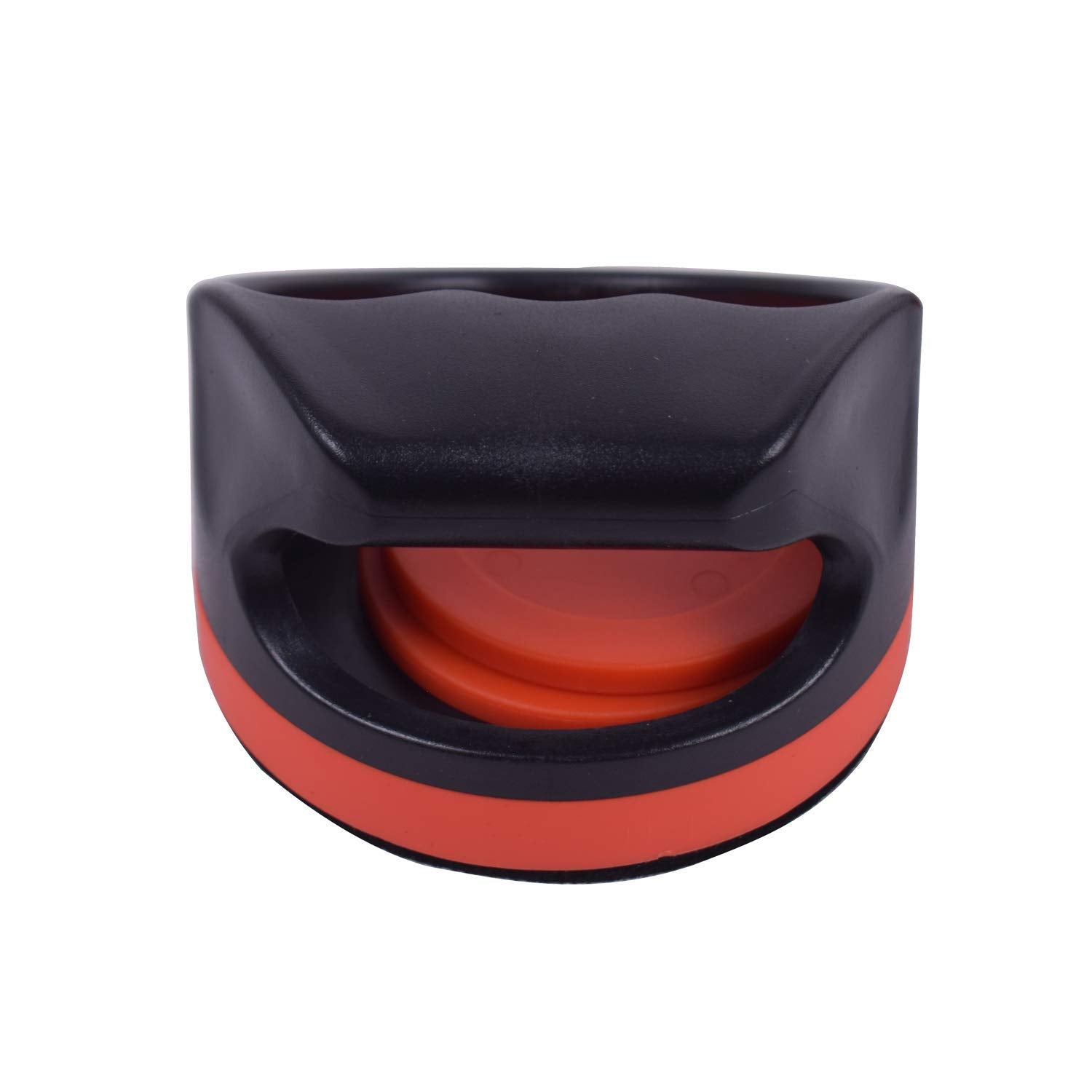 Plastic Air Hockey Strikers/Pushers, 2 PCS 4" Plastic Black Air Hockey Pushers and 4 PCS 2.75" Pucks Replacement for Game Tables Goalies Equipment