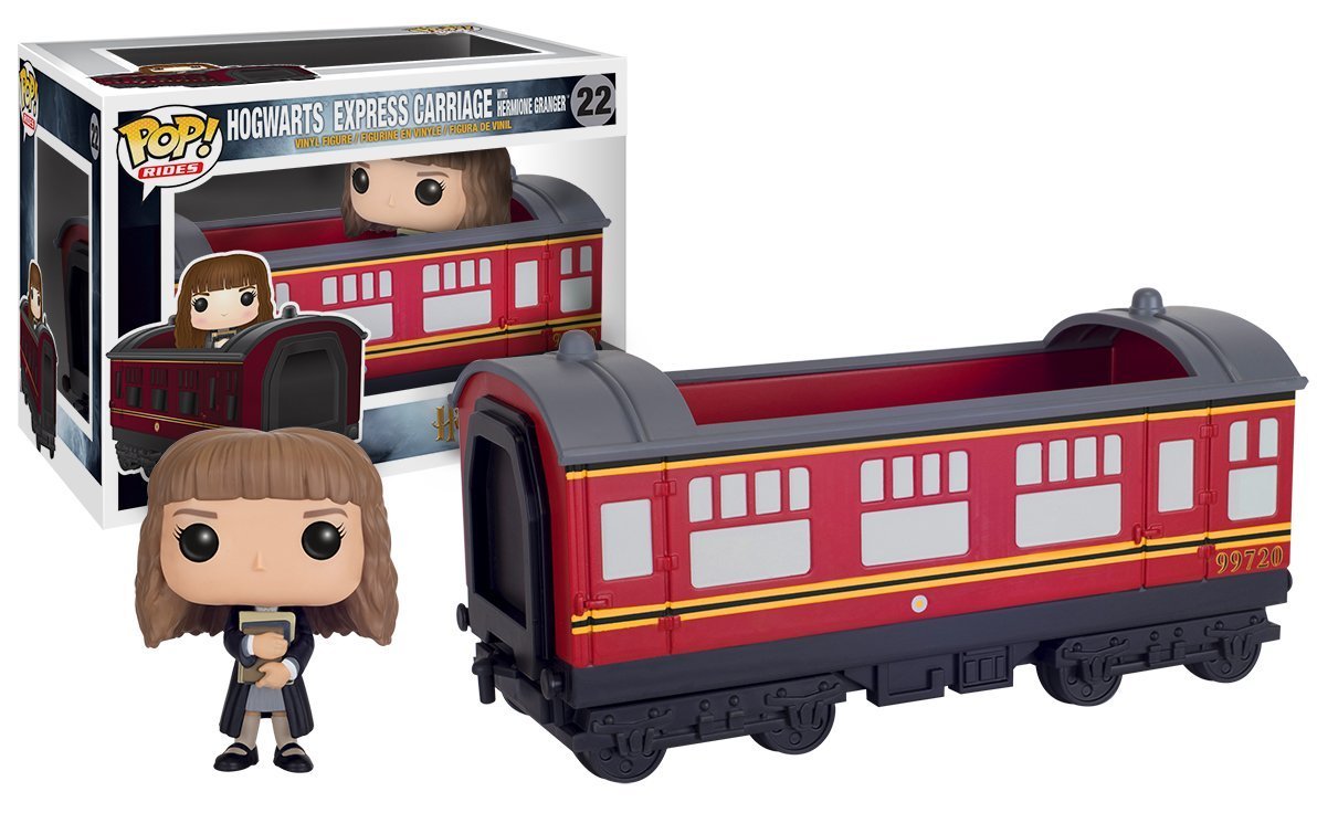 Funko POP Rides: Harry Potter - Hogwarts Express Train car with Hermione Granger Action Figure