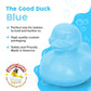 Celebriducks The Good Duck - BPA & PVC Free Rubber Duckie Baby Bath Toy Teether - Baby Blue
