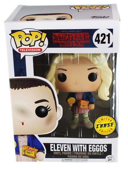 Funko POP! TV Stranger Things Eleven in Wig w/Eggos Chase Variant Vinyl Figure