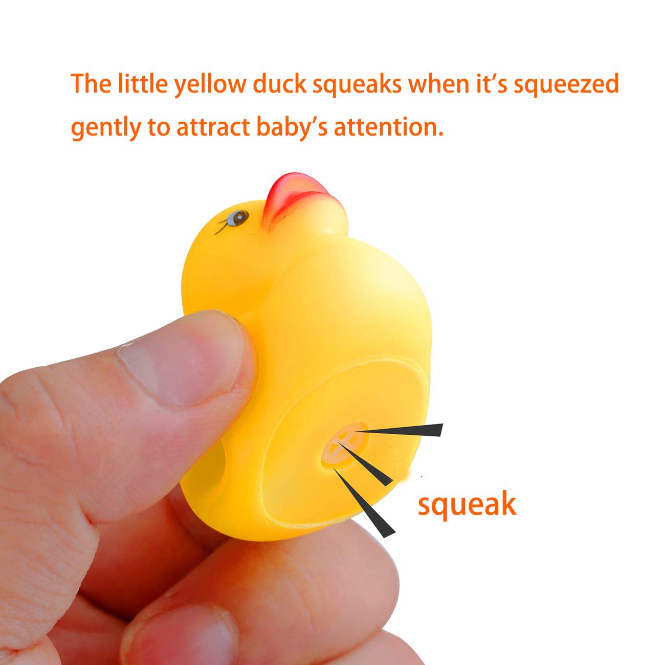 Rubber Ducks Bath Toys 50PCS Mini Ducks Bulk for Kids Baby Shower Decorations Birthday Party Favors Gift Classroom Summer Beach Pool Activity Carnival