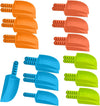 4E's Novelty Sand Shovel for Kids Bulk, 12 Pack Heavy Duty Plastic Beach Shovels - for Planting, Toddler Digging & Garden Tool, Sandbox Toys, End