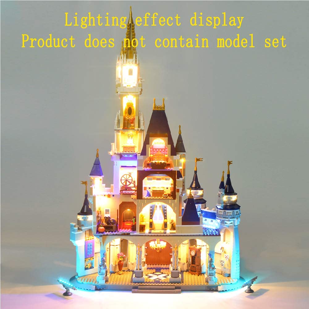 GEAMENT Version 2016 LED Light kit Compatible with LEGO 71040 Disney Castle - Only for 71040 Cinderella Princess Castle (Model Set Not Included)