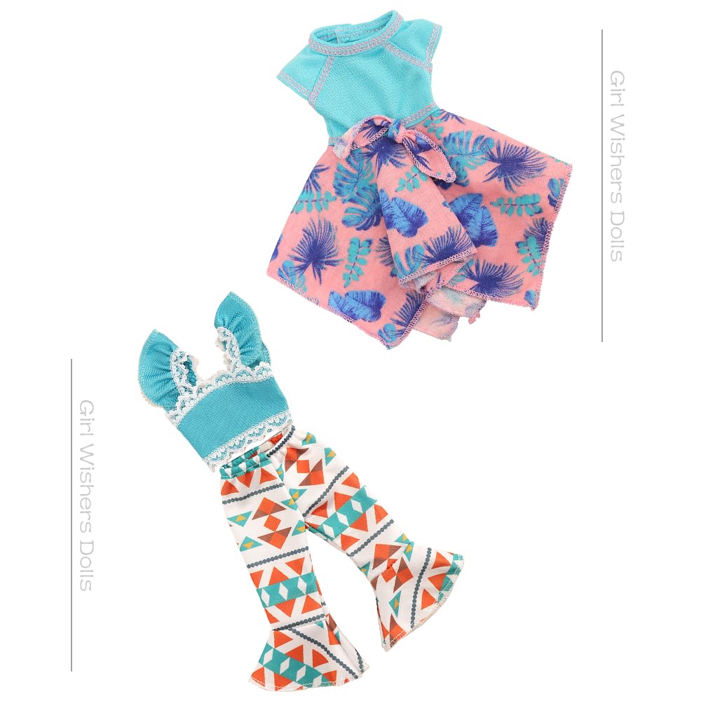 BM 10 Sets American 14.5 Inch Doll Clothes Outfits Dolls Handmade Casual Wear Clothes and Other 14 -14.5 Inch Dolll