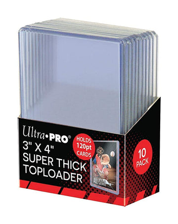 5 Ultra Pro 120pt Top Loader 50 Total (5 10ct Packages) 120 Pt for Thick Jersey Relic Cards