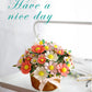 DIY Felt Flower Art Craft Kit, DIY Felt Daisy Bouquet Kit,Floral Gifts,Beginner Craft Kit,Arrange Pre-Cut Felt Flowers and Foliage