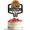 Dxsdgetue Basketball Happy Birthday Cake Topper Basketball Party Supplies