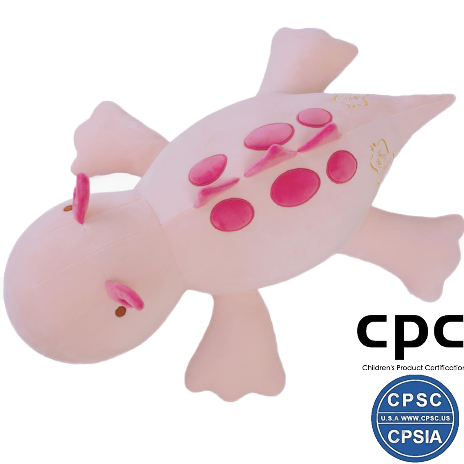 Crillop 4LB Cute Weighted Stuffed Animals Plush - 24 inch Soft Weighted Dinosaur Plush Toy Pillow for Adults and Children (Pink Dinosaur)