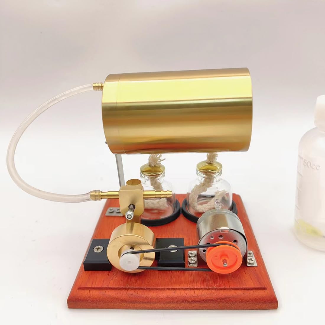 ENGINEDIY Steam Engine Kits That Works, Mini Swing Type Steam Engine with Boiler DIY Kit, Metal Engine Model Kits for Adults to Bulid