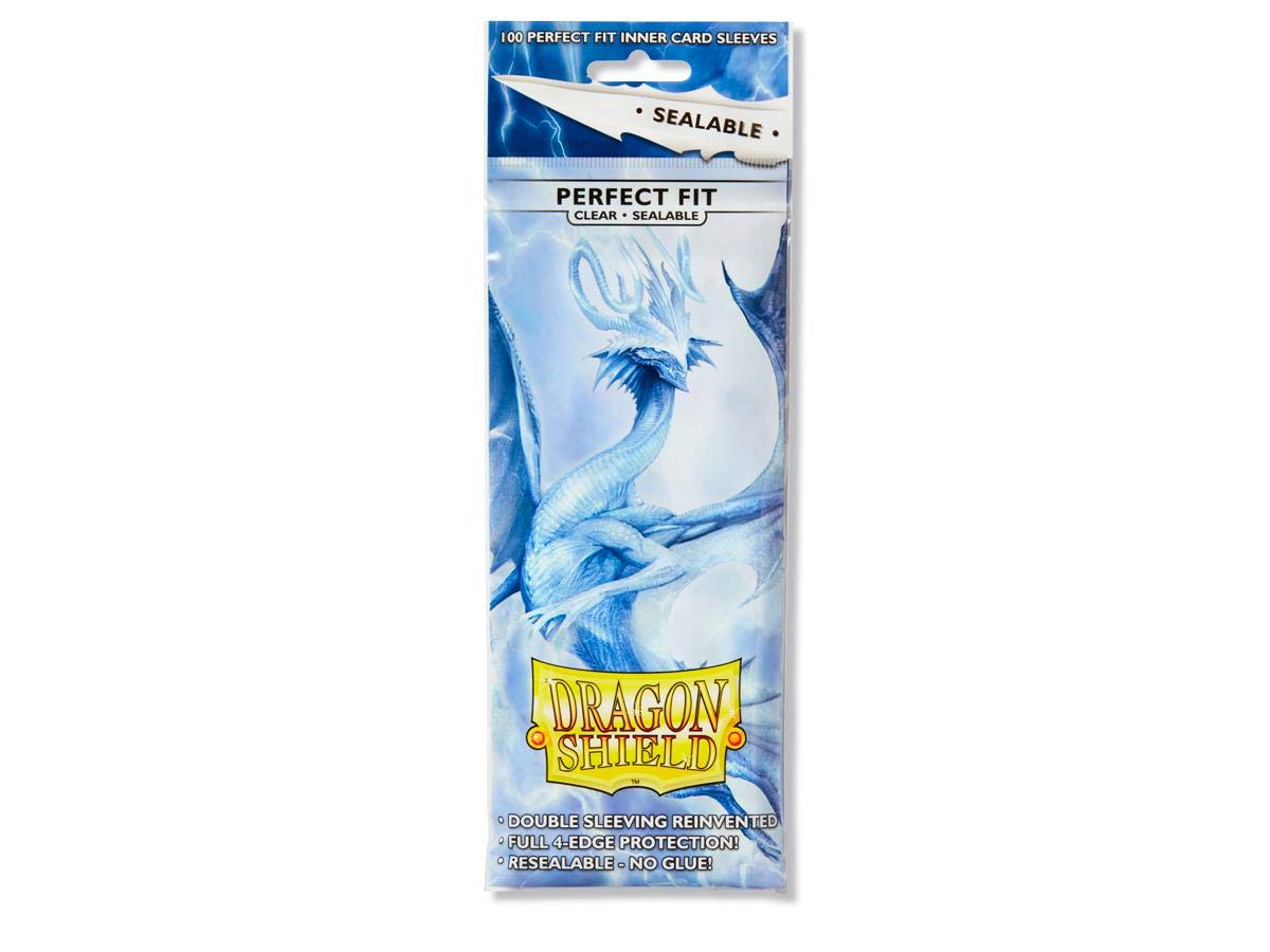 Dragon Shield 100 Standard Size Clear Resealable Sleeves (5 Packs)