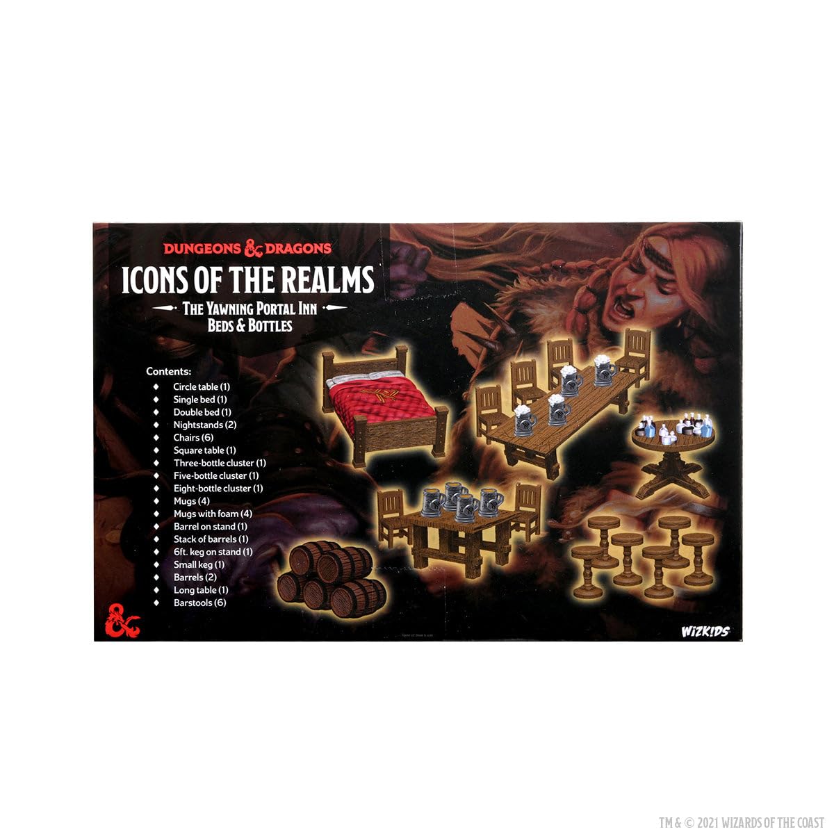 WizKids D&D Icons of the Realms: The Yawning Portal Inn - Beds & Bottles RPG