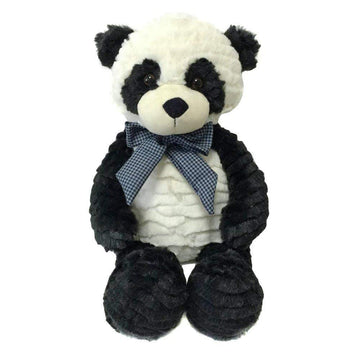 Snuggle Stuffs Plush Sitting Charcoal and Cream Precious Panda Bear, 18"