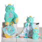 Mary Meyer Soft Baby Rattle with Soothing Teether Ring, 6-Inches, Mookie Monster