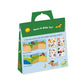Peaceable Kingdom Reusable Sticker Totes: On The Farm - 2 Sticker Scenes & 50 Reusable Cling Stickers in a Carry Tote - Great for Trips, Errands & on
