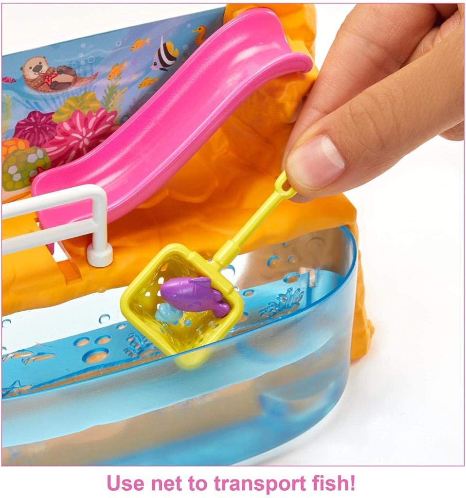 Barbie Club Chelsea Doll and Aquarium Playset, 6-inch Brunette, with Accessories, for 3 to 7 Year Olds
