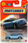 Matchbox Ford Explorer BEV Diecast Car, 1:64 Scale, Blue, 2024 Collection 07/125