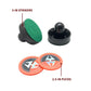 Hathaway Arcade Air Hockey 3-in Strikers and 2.5-in Pucks - Black and Orange