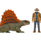 Jurassic World Dominion Dr Alan Grant & Dimetrodon Human and Dino Pack with 2 Action Figures, Toy Gift Set and Collectible