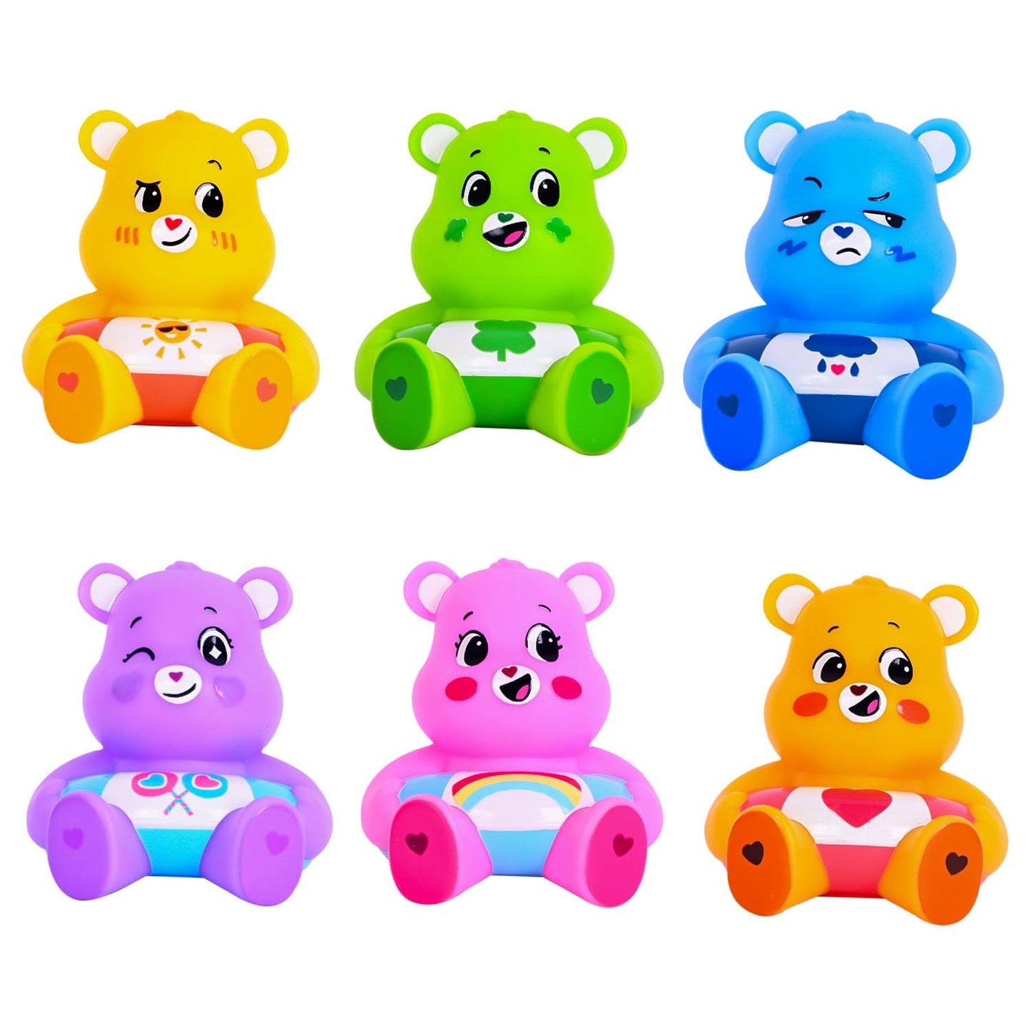 Care Bears Light Up Floats 3 Pack - Assorted Floating Water Toys for Babies & Toddlers - Bath Time, Sensory Bins, Water Tables & Year-Round Play, Ages