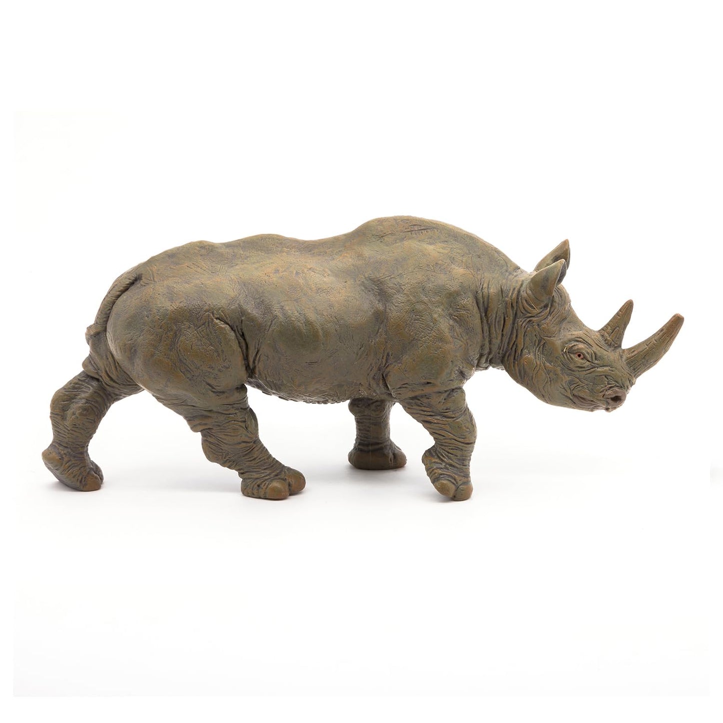 Papo Black Rhinoceros Toy Figure, Gray
