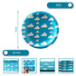 Blue Sky White Clouds Birthday Party Supplies, 20 Plates and 20 Napkins and Tablecloth71 '' x 42.5 '', Blue Sky Cartoon Theme Birthday Party
